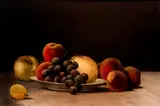 Barton S. Hays, Fruit Still Life, oil on canvas