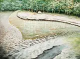 Roy Ahlgren, Around the Bend, oil on canvas, 2005