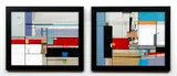 Arteta, Ignacio (Spanish, born 1965), Words During The Night I and III, 2008, acrylic on paper laid down on plywood