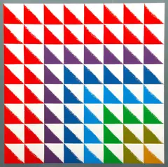 Untitled #4 by Herbert Bayer, c. 1969, serigraph printed in colors, offered Oct 2020