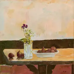 Irving Alexander Block, Princess Flower and Figs, circa 1969, oil on canvas