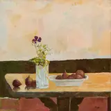 Irving Alexander Block, Princess Flower and Figs, circa 1969, oil on canvas