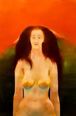 Morris Broderson, The Earth Says Hello, 1969, pastel