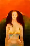 Morris Broderson, The Earth Says Hello, 1969, pastel