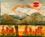 Les Ardennes, 1980's, color by René Carcan, etching and aquatint, offered Oct 2020