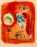 La Baie des Anges (The Bay of Angels), 1960, (Mourlot #286) by Marc Chagall, lithograph printed in colors on Arches paper, offered Oct 2020