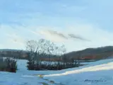 Ron Donoughe, Winter Landscape, 2011, oil on board
