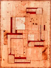 Jaggies by Michael Kessler, circa 2000, acrylic on canvas, offered Oct 2020