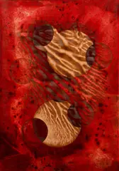 Hawthorn and Haridra by Michael Kessler, circa 1985, acrylic on wood panels, offered Oct 2020
