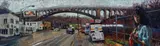 Kevin Kutz, Larimer Avenue Bridge with Mandolin Player, circa 1990, oil on board