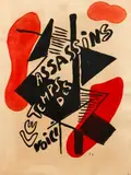 Fernand Léger, Voici le Temps des Assassins, original color, lithograph, initialed in