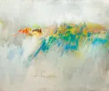 Cecelia Lieberman, Hillside, acrylic on canvas