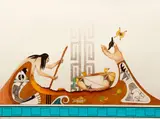 Hands of Man by Charles Fredric Lovato, lithograph printed in colors, offered Oct 2020