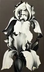 Two White Iris on Grey by Lowell Nesbitt, 1978, oil on canvas, offered Oct 2020