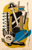 Giuseppe Santomaso, Tav. 5, 1950, color, lithograph on paper