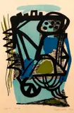 Giuseppe Santomaso, Tav. 4, 1950, color, lithograph on paper