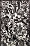 Antonio Seguí, Gente en la Calle II, 1991, color