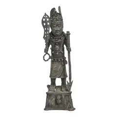 Untitled by Benin, bronze statue of a warrior, offered Dec 2025