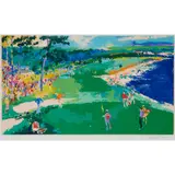 LeRoy Neiman, "The 18th at Pebble Beach,", 1984, serigraph, [approximate dimensions -
