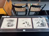 "Les Banderillas," triptych by Pablo Picasso, lithograph, [approximate dimensions -, offered Oct 2025