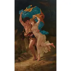 The Storm by Pierre Auguste Cot, 1982, oil on canvas, [approximate dimensions -, offered Sep 2025