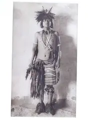 Featured in this lot is this gelatin silver called "Hopi Town Snake Priest," from Adam Clark Vroman (born in 1856 and passed in 1916) circa 1901. The photograph shows a Hopi Native American Snake Priest in ceremonial garments with a squash blossom around his neck and carrying a dancing wand. This is an extremely prominent photograph taken during the Hopi Snake Dance by Adam Clark Vroman, Original Photograph, offered Oct 2022