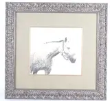 Untitled by Horse, graphite etching by jan bennett c. 1987, offered Oct 2022