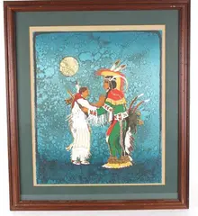 Kevin Red Star, Untitled, Original Serigraph