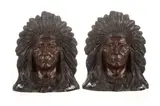 Untitled by M. Peinlich, bronze bookends 1900-1919, offered Aug 2022