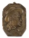 Untitled by Charles Marion Russell, bronze portrait, offered Aug 2022