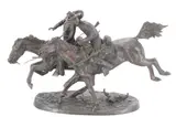 Featured in this lot is this by Frederic Remington, bronze sculpture, offered Aug 2022