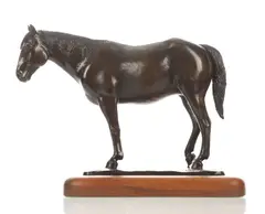Horse at Rest by Joe Mozer, bronze sculpture c. 1975, offered Aug 2022