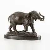 Antoine-Louis Barye, Parigi, 1796 - 1875 / Elefante dell'Asia / Firmato Barye sulla base, bronze
