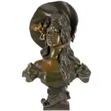 Lille, 1858- Parigi, 1914 / Frinette / Firmato E Villanis sulla spalla by Emmanuel Villanis, bronze, offered Mar 2024