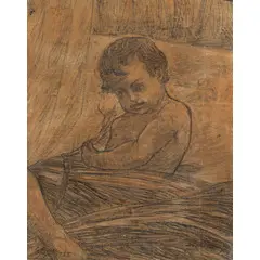 Venezia 1884 - Treviso 1947 / Senza titolo, 1925 by Gino Rossi, mixed media on paper, offered Mar 2024