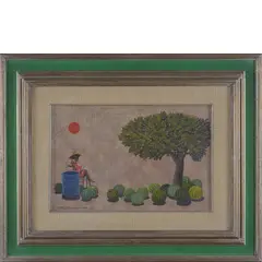 Sergio Agostini, 1921 - 2005 / Water mellon's place, 1971, oil on canvas