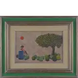 Sergio Agostini, 1921 - 2005 / Water mellon's place, 1971, oil on canvas