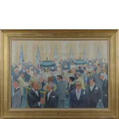 William Siss, XX SECOLO / Casinò Deauville, 1961, oil on canvas