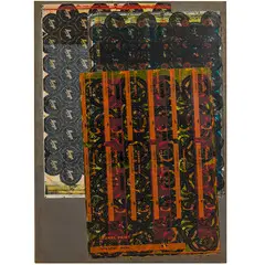 Eugenio Carmi, Genova 1920 - Lugano 2016 / Enamel paint, 1964, mixed media on compensato
