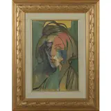 Siena 1898 - Roma 1989 / La donna al neon, 1949 by Mino Maccari, oil on canvas, offered Mar 2024