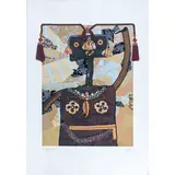 Enrico Baj, Milano 1924 - Varese 2003 / Marie Françoise Cathérine de Beauvan-Craon Marchesa di Boufflers (1711-1786), 1976, screenprint a colori and collage on paper
