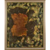 Porcheddu Gianantonio, Bordighera 1920 - 1973 / Menace, 1965, mixed media on compensato cm 100