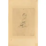 Berthe Morisot, Bourges 1841 - Parigi 1895 / Little girl, Incisione a puntasecca su carta