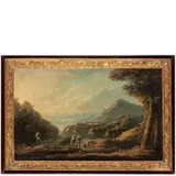 Antonio Marini, Coppia di paesaggi, oil on canvas