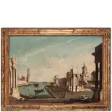 Francesco Chiarottini, Capriccio architettonico, oil on canvas