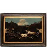 Domenico Brandi, Scene di caccia, oil on canvas