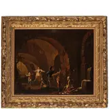 Matteo Ghidoni, Scena bambocciante, oil on canvas