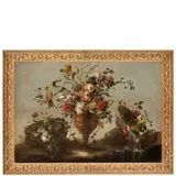 Natura morta con vaso di fiori by Maestro dei fiori guardeschi, oil on canvas, offered Mar 2024