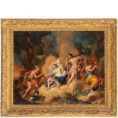 Scena mitologica by Pierre-Jacques Cazes, oil on canvas, offered Mar 2024