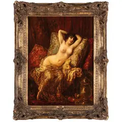 Marsiglia, 1861 - 1933 / La bella odalisca / Firmato F Maury e datato 1921 in basso a sinistra by François Maury, oil on canvas, offered Mar 2024